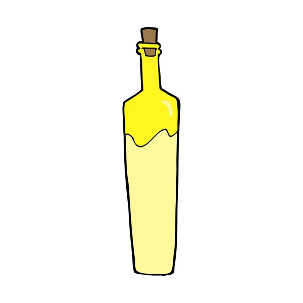 Botella de dibujos animados elegante — Vector de stock