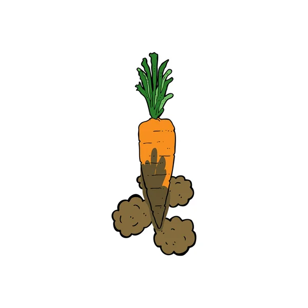 Cartoon carrot — Stock Vector