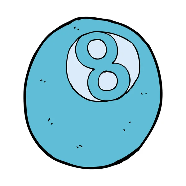 Cartoon pool ball — Stock Vector