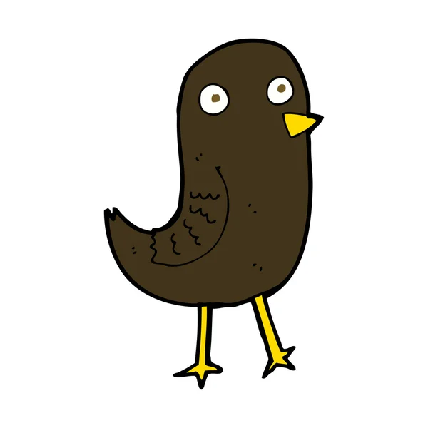 Grappige cartoon vogel — Stockvector