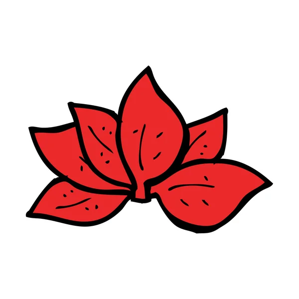 Karikatür yaprakları sembolü — Stok Vektör