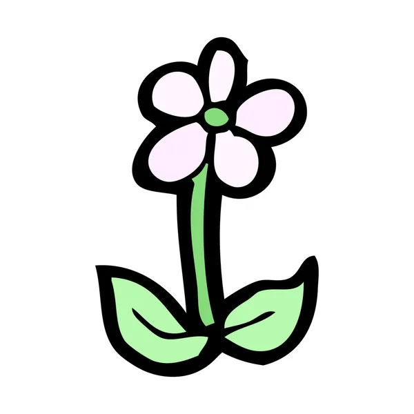 Cartoon bloem — Stockvector