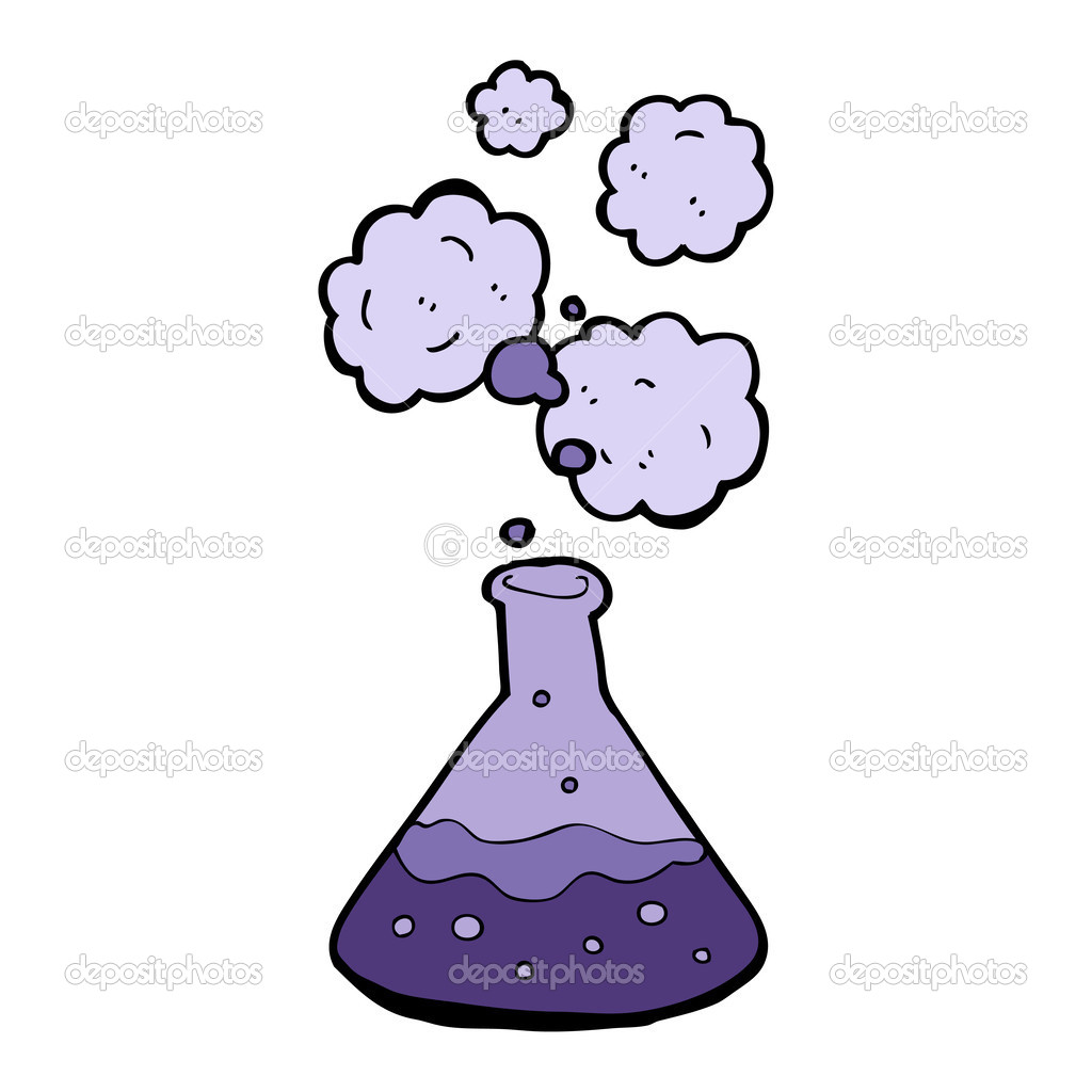 cartoon science chemicals