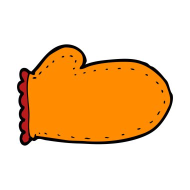 karikatür fırın eldiveni