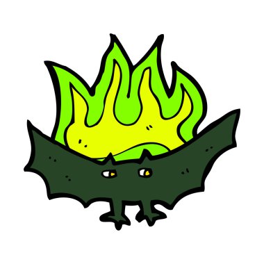 Çizgi filmdeki korkunç vampir yarasa