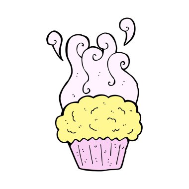 karikatür cupcake