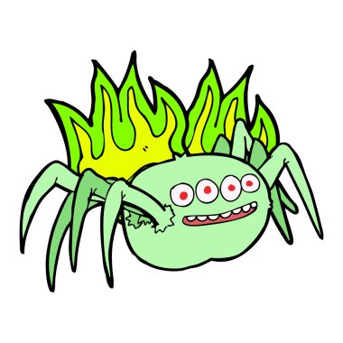 çizgi film korkunç örümcek