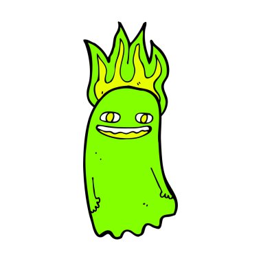 komik karikatür hayalet