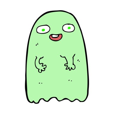 komik karikatür hayalet