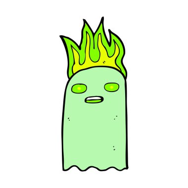 komik karikatür hayalet