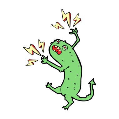 küçük canavar cartoon