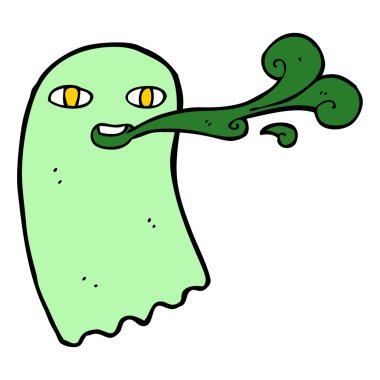 komik karikatür hayalet