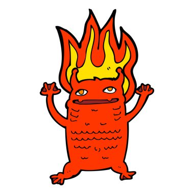 küçük canavar cartoon