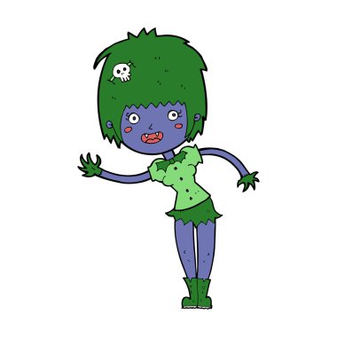 karikatür vampir kız