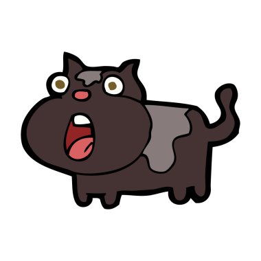 çizgi film şok kedi