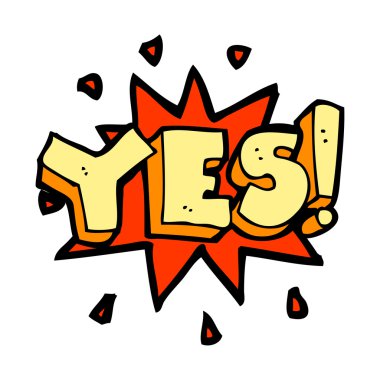 Evet karikatür sembolü