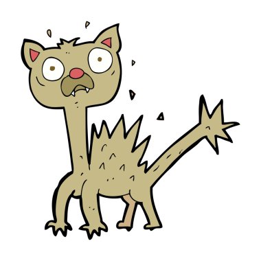 korkmuş kedi çizgi film