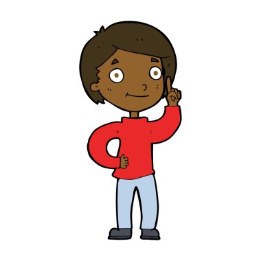 Çizgi filmci çocuk.