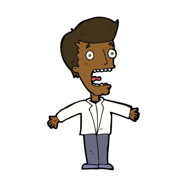 çığlık atan adam çizgi film