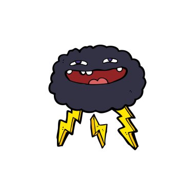 mutlu karikatür bulut