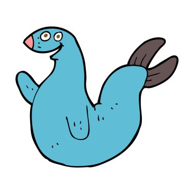 karikatür mutlu mühür