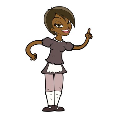 Çizgi film garsonu.