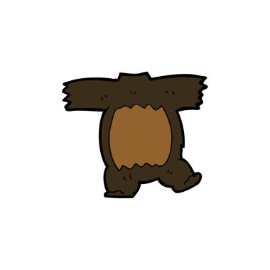 karikatür kara ayı vücudu