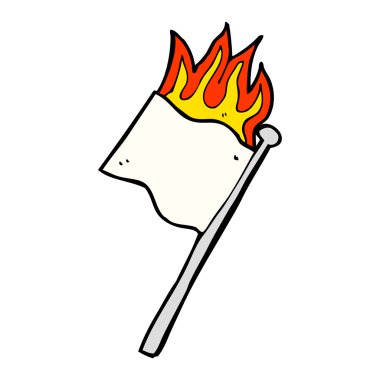 beyaz bayrak yakan çizgi film