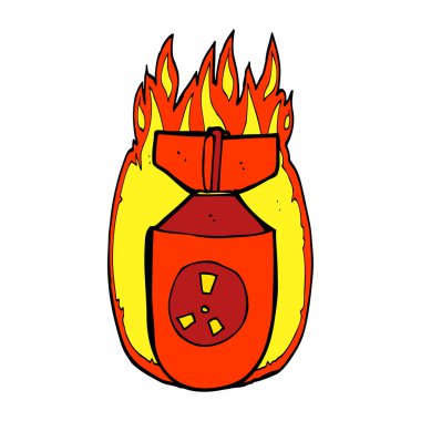 karikatür atom bombası