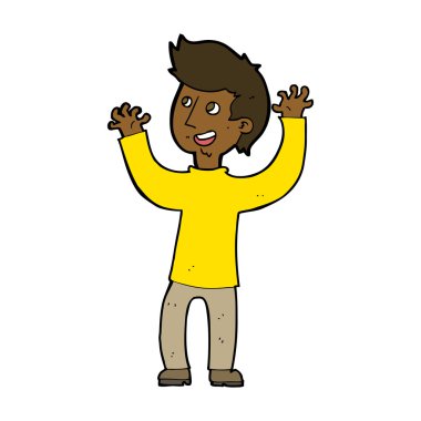 mutlu bir adam çizgi film