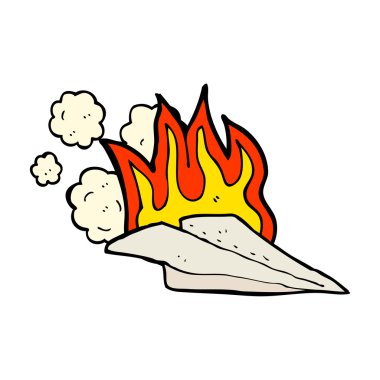 karikatür kağıt uçak