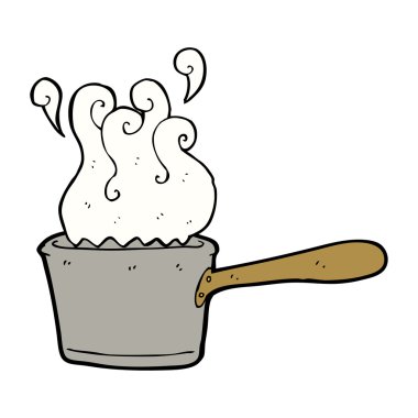 karikatür mutfak pan