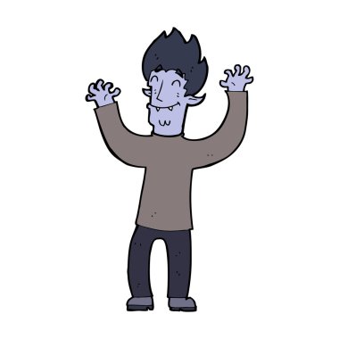 çizgi filmdeki mutlu vampir adam.