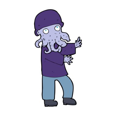 karikatür canavar adam