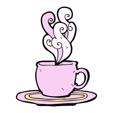 karikatür çay bardağı