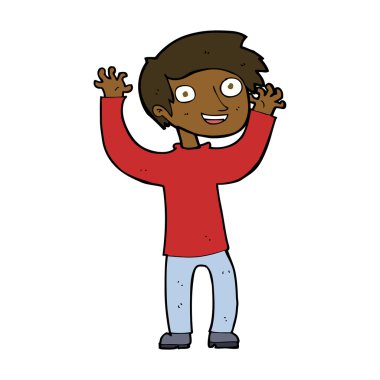 mutlu bir adam çizgi film