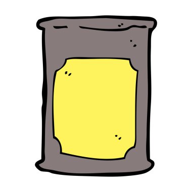 karikatür petrol varil