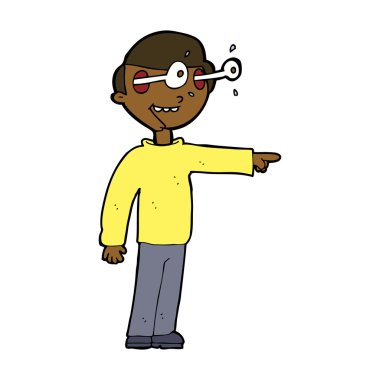 karikatür bakan adam