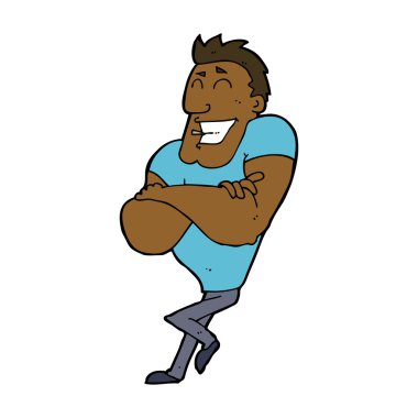 karikatür kas adam