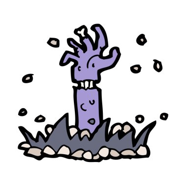 çizgi film zombi kol