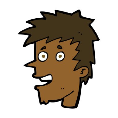 çizgi film mutlu çocuk yüzü