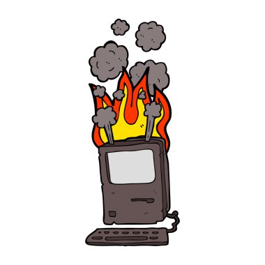 çizgi film eski bilgisayar