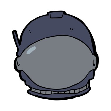 karikatür astronot yüz