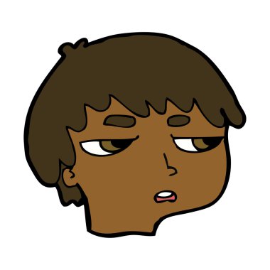 karikatür rahatsız çocuk