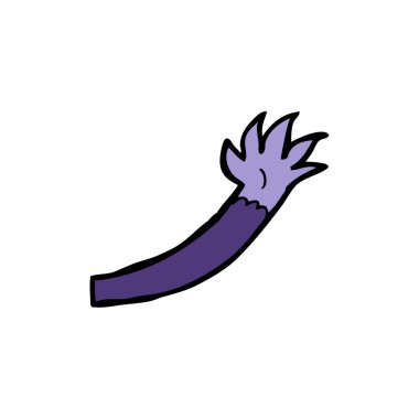 Cadılar bayramı vampir kolu çizgi filmi.