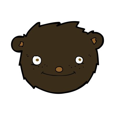 çizgi film siyah ayı kafası