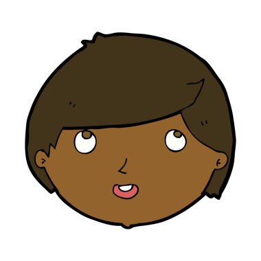 karikatür mutlu yüz