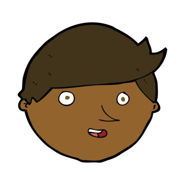 karikatür mutlu yüz