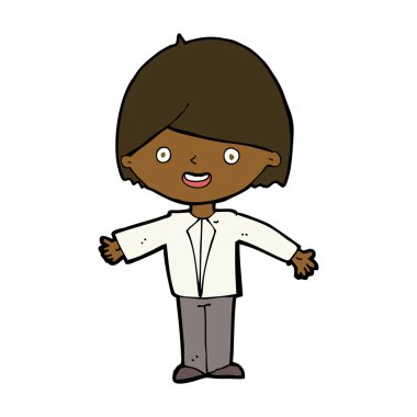 mutlu bir adam çizgi film