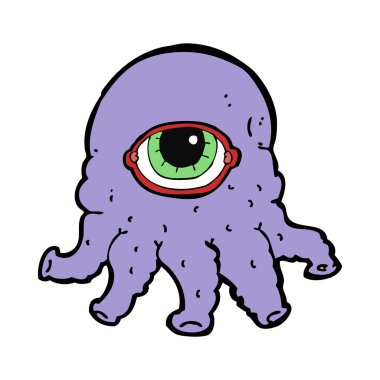 çizgi film uzaylı kafası